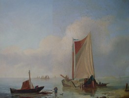 restauration tableau Le Verboeckhoven  1826, huile sur panneau